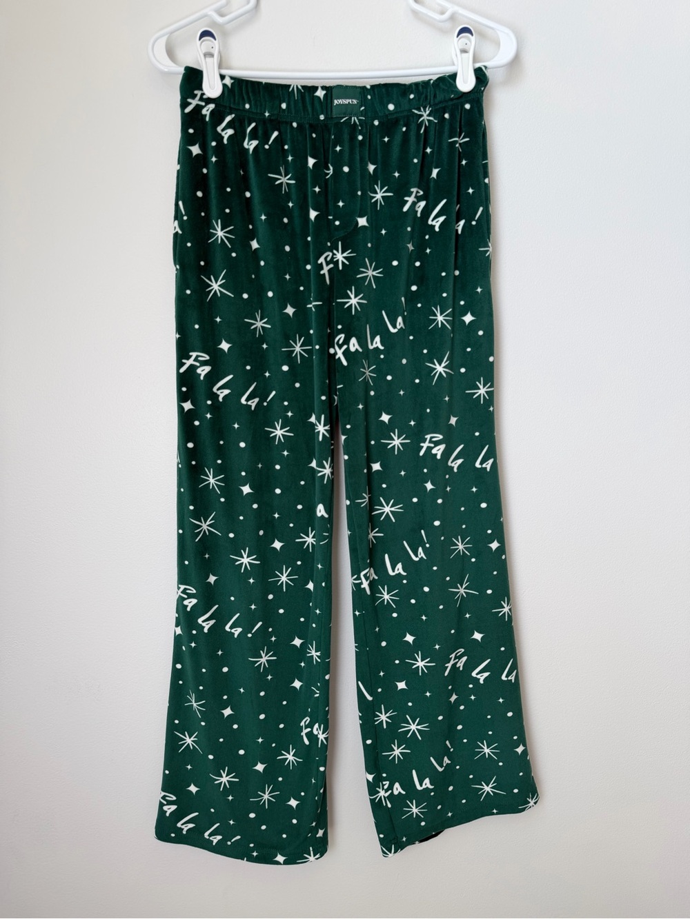 FA LA LA Green Christmas Pajama Pants Super Soft Size XS